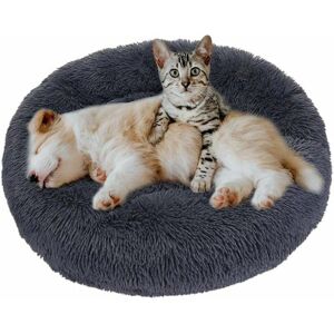Dewdat - Round Donut Basket Dog Cushion,Washable Soft Fluffy Cat Bed,Comfortable Pet Pillow Nest Warm Bed (Beige-Diameter:60 cm) Dewdat - Round Donut Basket Dog Cushion,Washable Soft Fluffy Cat Bed,Comfortable Pet Pillow Nest Warm Bed (Beige-Diameter:60 cm)