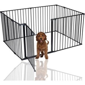 Safetots - Dog Play Pen Black 105cm x 144cm, Pet Pen for Pets Dogs and Puppy, Dog Playpen suitable for Indoor and Outdoor use Safetots - Dog Play Pen Black 105cm x 144cm, Pet Pen for Pets Dogs and Puppy, Dog Playpen suitable for Indoor and Outdoor use