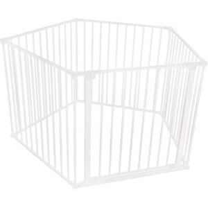 Safetots - Dog Play Pen Pentagon, White, 5 Panels, 1 x 72cm Door Panel and 4 x 72cm Side Panels, Pet Pen for Dogs and Puppy Safetots - Dog Play Pen Pentagon, White, 5 Panels, 1 x 72cm Door Panel and 4 x 72cm Side Panels, Pet Pen for Dogs and Puppy