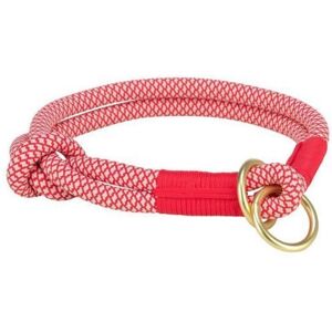 Semi-choke collar - Trixie - Soft Rope - Red - Medium - Adjustable traction reducer Semi-choke collar - Trixie - Soft Rope - Red - Medium - Adjustable traction reducer