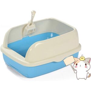 Longziming - Semi-Enclosed High Cat Litter Box Scoop Tray Toilet Supply Anti-Splash Pet Toilet Indoor Home Plastic Sandbox Fence Detachable Clean Longziming - Semi-Enclosed High Cat Litter Box Scoop Tray Toilet Supply Anti-Splash Pet Toilet Indoor Home Plastic Sandbox Fence Detachable Clean