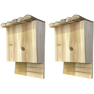 SELECTIONS Set of 2 Large Wooden Bat Nesting Roosting Boxes SELECTIONS Set of 2 Large Wooden Bat Nesting Roosting Boxes