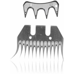 TORMATOR Sheep Shear Blades, Replacement Blades for Goat Wool Shears in Stainless Steel, for Goats, Sheep, Cattle (13-tooth curved blade) TORMATOR Sheep Shear Blades, Replacement Blades for Goat Wool Shears in Stainless Steel, for Goats, Sheep, Cattle (13-tooth curved blade)