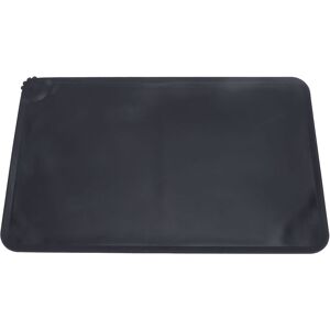 Groofoo - Silicone Pet Feeding Mat Spill Proof Anti Slip Washable Cute Look Cat Dog Food Water Bowl Mat for Indoor Black Groofoo - Silicone Pet Feeding Mat Spill Proof Anti Slip Washable Cute Look Cat Dog Food Water Bowl Mat for Indoor Black