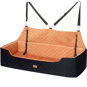 Skylos Dog Booster Car Seat Travel Carrier Bed Basket for Pet up to 100lbs Brown Skylos Dog Booster Car Seat Travel Carrier Bed Basket for Pet up to 100lbs Brown