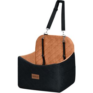 Skylos Pet Booster Dog Car Seat Safe Travel Carrier Bed Bag Basket Puppy Brown Skylos Pet Booster Dog Car Seat Safe Travel Carrier Bed Bag Basket Puppy Brown