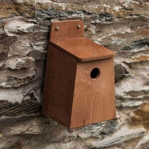 Small Bird Nest Box with 28mm Hole - Plywood - L17 x W16 x H26 cm Small Bird Nest Box with 28mm Hole - Plywood - L17 x W16 x H26 cm