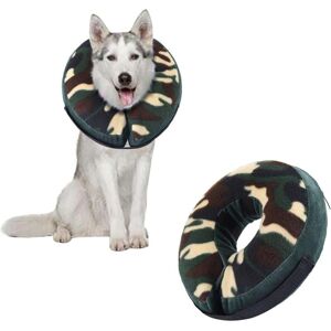 WOIYIC Soft Dog Collar for Large, Medium, and Small Dogs, After Surgery, Inflatable Cat Collar with Adjustable Buckle, Camouflage, S WOIYIC Soft Dog Collar for Large, Medium, and Small Dogs, After Surgery, Inflatable Cat Collar with Adjustable Buckle, Camouflage, S