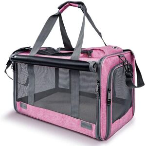 TEHTUY Soft-sided foldable pet carrier for cats/dogs/pets, portable carrier for puppies/pets with shoulder strap and removable mat, durable cat basket TEHTUY Soft-sided foldable pet carrier for cats/dogs/pets, portable carrier for puppies/pets with shoulder strap and removable mat, durable cat basket