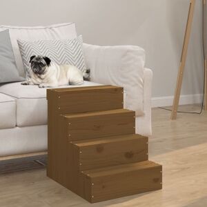 vidaXL Solid Wood Pine Pet Stair - Pet Accessory vidaXL Solid Wood Pine Pet Stair - Pet Accessory
