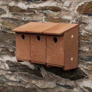 Sparrow Terrace Nest Box - Plywood - L17 x W39 x H24 cm Sparrow Terrace Nest Box - Plywood - L17 x W39 x H24 cm