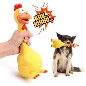 Longziming - Squeaky Yellow Rubber Chicken, Pet Toys, Dog Toys, Chew Toys, Indestructible, Super Durable, Fun, Suitable for Small, Medium or Large Longziming - Squeaky Yellow Rubber Chicken, Pet Toys, Dog Toys, Chew Toys, Indestructible, Super Durable, Fun, Suitable for Small, Medium or Large