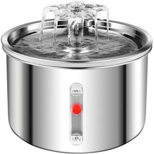 GOTRAYS Stainless Steel Cat Drinking Fountain, 2 Liter Dog Water Fountain, Automatic Pet Water Fountain with Ultra Quiet Pump and Water Level Window for GOTRAYS Stainless Steel Cat Drinking Fountain, 2 Liter Dog Water Fountain, Automatic Pet Water Fountain with Ultra Quiet Pump and Water Level Window for