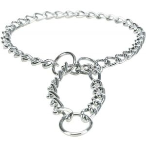 Trixie Dog Collar - 50 cm/4 mm - Chrome Plated Trixie Dog Collar - 50 cm/4 mm - Chrome Plated
