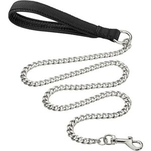 Mumu - Sturdy Metal Dog Leash 180cm Anti-Chew Chain with Soft Padded Handle for Large Medium Dogs (180cm 3mm) Mumu - Sturdy Metal Dog Leash 180cm Anti-Chew Chain with Soft Padded Handle for Large Medium Dogs (180cm 3mm)