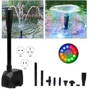GOTRAYS Submersible Water Pump with 12 LED Lights 15W Ultra-Quiet IP68 Waterproof for Aquarium Fountain GOTRAYS Submersible Water Pump with 12 LED Lights 15W Ultra-Quiet IP68 Waterproof for Aquarium Fountain
