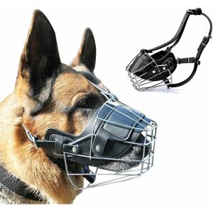 Dewdat - Super metal muzzle dog muzzle leather muzzle for large dogs xxl Dewdat - Super metal muzzle dog muzzle leather muzzle for large dogs xxl