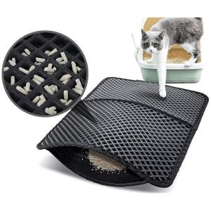 SERBIA Tapis Litière Chat Double Couche Pliable 50x70cm, Non Toxique eva avec 12mm Grand Trou en Forme de Diamant, Tapis de Toilette Chat Imperméable SERBIA Tapis Litière Chat Double Couche Pliable 50x70cm, Non Toxique eva avec 12mm Grand Trou en Forme de Diamant, Tapis de Toilette Chat Imperméable