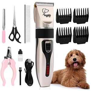 WDDNAOT Professional Dog Clipper, Quiet Dog Clipper Long Thick Hair, Electric Pet Clipper Cordless Rechargeable Dog Grooming Kit Shaver for Dogs Cat Pets WDDNAOT Professional Dog Clipper, Quiet Dog Clipper Long Thick Hair, Electric Pet Clipper Cordless Rechargeable Dog Grooming Kit Shaver for Dogs Cat Pets