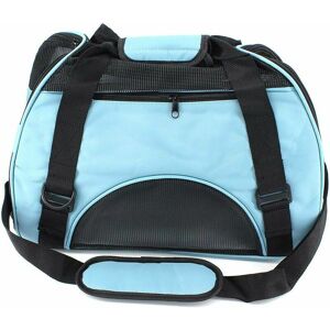 HOOPZI Transport Bags for Small Dogs Cats Rabbits, Breathable and Foldable Cat Transport Crate, Blue HOOPZI Transport Bags for Small Dogs Cats Rabbits, Breathable and Foldable Cat Transport Crate, Blue