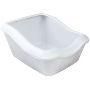 TRIXIE Cleany Cat Litter Box - Rim - 45 × 29 × 54 cm - White TRIXIE Cleany Cat Litter Box - Rim - 45 × 29 × 54 cm - White