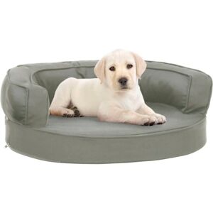 vidaXL Dog Bed Mattress Linen Look Grey - Dog Bed vidaXL Dog Bed Mattress Linen Look Grey - Dog Bed