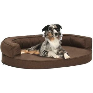 vidaXL Dog Bed Linen Look Brown - Dog Bed vidaXL Dog Bed Linen Look Brown - Dog Bed
