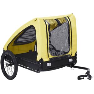 Pet Bike Trailer Yellow and Black Vidaxl Pet Bike Trailer Yellow and Black Vidaxl