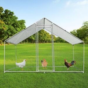 MonsterShop Chicken Run 3m x 2m x 2m Green - Poultry Cage MonsterShop Chicken Run 3m x 2m x 2m Green - Poultry Cage