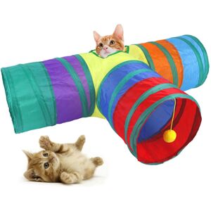 Linghhang - Way Collapsible Cat Tunnel - Interactive Pop-up Maze House Toy - Play Tunnel for Cat Puppy Rabbit Small Animal Linghhang - Way Collapsible Cat Tunnel - Interactive Pop-up Maze House Toy - Play Tunnel for Cat Puppy Rabbit Small Animal