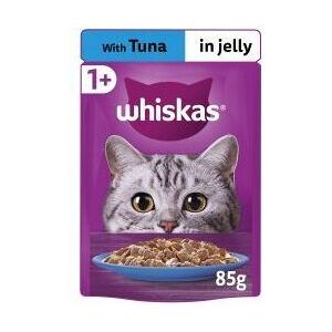 Whiskas - 1+ Adult Wet Cat Food Pouches in Jelly with Tuna - 85g - 811970 Whiskas - 1+ Adult Wet Cat Food Pouches in Jelly with Tuna - 85g - 811970