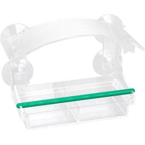 LIVINGANDHOME Window Bird Feeder with 4 Strong Suction Cups LIVINGANDHOME Window Bird Feeder with 4 Strong Suction Cups