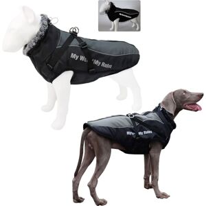 Héloise - Winter Waterproof Dog Coat with Detachable Adjustable Harness Jacket Puppy Clothes Reflective Vest Warm Ski Suit for Small Medium Large Héloise - Winter Waterproof Dog Coat with Detachable Adjustable Harness Jacket Puppy Clothes Reflective Vest Warm Ski Suit for Small Medium Large
