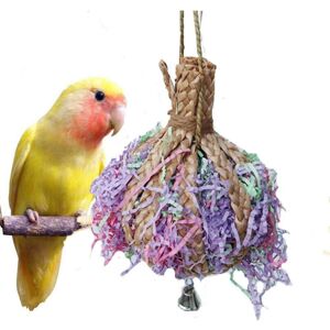 MEMKEY Wood shavings with paper strips, parrot chew toy MEMKEY Wood shavings with paper strips, parrot chew toy