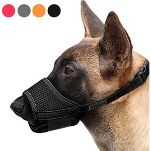 SNQ XL, Black, Dog Muzzle, Adjustable Soft Nylon Dog Muzzle, Anti-Barking and Anti-Bite Muzzle, for Medium and Small Dogs SNQ XL, Black, Dog Muzzle, Adjustable Soft Nylon Dog Muzzle, Anti-Barking and Anti-Bite Muzzle, for Medium and Small Dogs