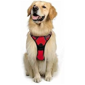 Cyslmuk - xl )Dog Harness Red No Pull Reflective Adjustable Vest for Large Dogs, Front Attachment Leash Hook for Hiking Car Travel, American Staff, Cyslmuk - xl )Dog Harness Red No Pull Reflective Adjustable Vest for Large Dogs, Front Attachment Leash Hook for Hiking Car Travel, American Staff,