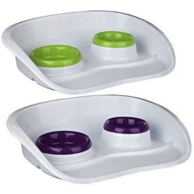 Plastic Bowl - Trixie - Splash-proof - Red - 0.25 l - 9 cm in diameter Plastic Bowl - Trixie - Splash-proof - Red - 0.25 l - 9 cm in diameter