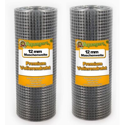 AQUAGART Galvanized Wire Mesh 135m x 0.5m - Welded Aviary Net AQUAGART Galvanized Wire Mesh 135m x 0.5m - Welded Aviary Net