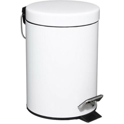BASETBL 3-litre metal pedal bin - White BASETBL 3-litre metal pedal bin - White