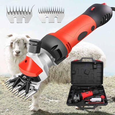 850W Electric Sheep Shears, 13-Tooth Straight Knife + 9-Tooth Machete, 6-Speed Professional Heavy Duty Electric Clipper, for Farm Livestock and Pets 850W Electric Sheep Shears, 13-Tooth Straight Knife + 9-Tooth Machete, 6-Speed Professional Heavy Duty Electric Clipper, for Farm Livestock and Pets