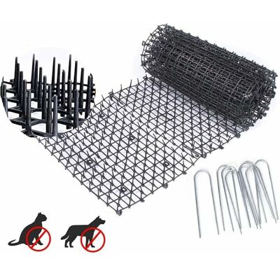 Hoopzi - Anti-Cat Mat with Spikes, Repellent Deterrent Mat for Cat Dog Animal, Natural & Eco-Friendly Cat Dog Repellent for Garden, Fences, Sofa Hoopzi - Anti-Cat Mat with Spikes, Repellent Deterrent Mat for Cat Dog Animal, Natural & Eco-Friendly Cat Dog Repellent for Garden, Fences, Sofa