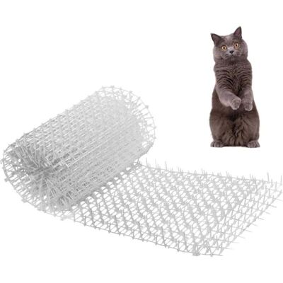 TEHTUY Anti-Cat Thorn Garden Grate, Anti-Dog, Outdoor Anti-Cat Mat, Cats and Pets, 30 x 200 cm, White TEHTUY Anti-Cat Thorn Garden Grate, Anti-Dog, Outdoor Anti-Cat Mat, Cats and Pets, 30 x 200 cm, White