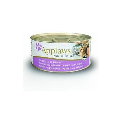 Applaws Mackerel Sardine Cat Food - Natural, Complete, 70g Applaws Mackerel Sardine Cat Food - Natural, Complete, 70g