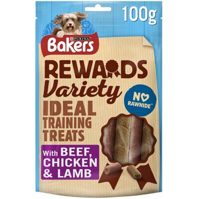 Bakers Rewards Mixed Variety - 100g - Case 8 - dog treats Bakers Rewards Mixed Variety - 100g - Case 8 - dog treats