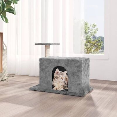 Cat Tree with Sisal Scratching Post Light Grey 51 cm Vidaxl Cat Tree with Sisal Scratching Post Light Grey 51 cm Vidaxl