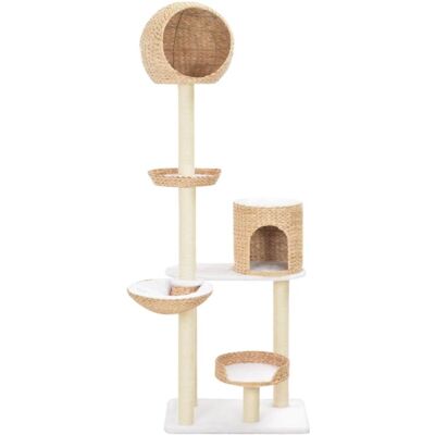 vidaXL Cat Tree with Sisal Scratching Post Seagrass - Cat Tree vidaXL Cat Tree with Sisal Scratching Post Seagrass - Cat Tree