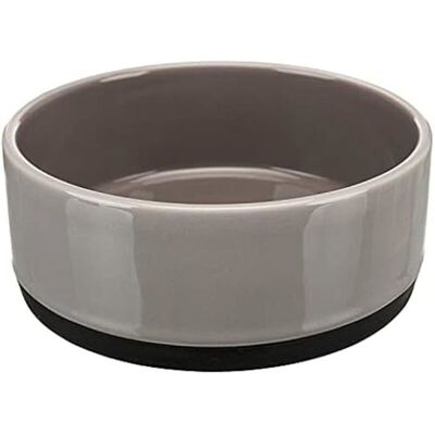 Trixie Grey Ceramic Dog Bowl - Non-slip 750ml Trixie Grey Ceramic Dog Bowl - Non-slip 750ml