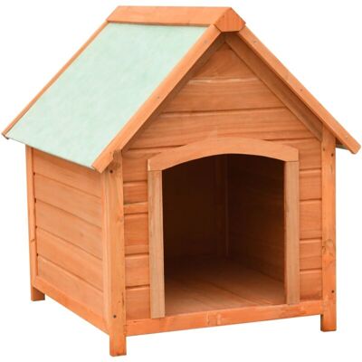 vidaXL Dog House Pine Fir Wood 72x85x82cm - Dog House vidaXL Dog House Pine Fir Wood 72x85x82cm - Dog House