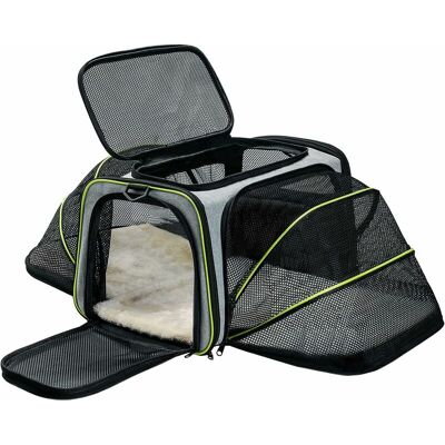 Héloise - Dog Cat Carrier Soft Foldable Dog Carrier with Removable Woolen Mat Pet Bag Airline Approved Ideal Capacity Less than 6.5kg Héloise - Dog Cat Carrier Soft Foldable Dog Carrier with Removable Woolen Mat Pet Bag Airline Approved Ideal Capacity Less than 6.5kg