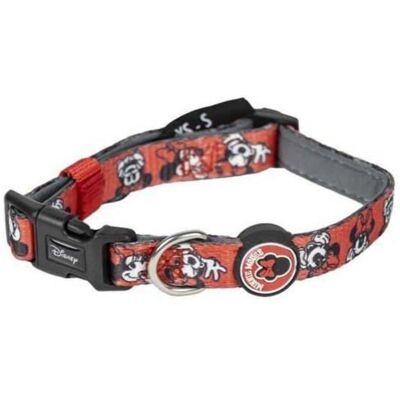 Minnie Mouse Dog Collar - Adjustable, Soft Polyester Minnie Mouse Dog Collar - Adjustable, Soft Polyester